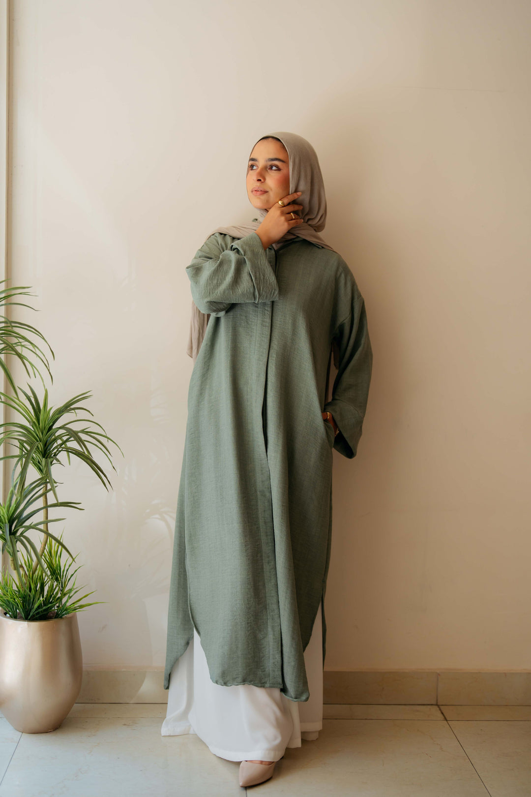 Plain Shirt dress