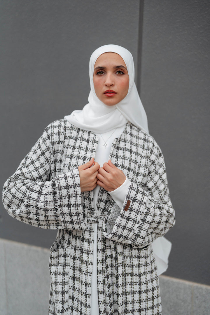 Soft Check Kimono