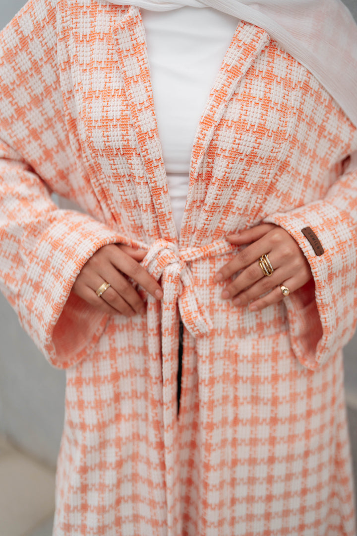 Soft Check Kimono