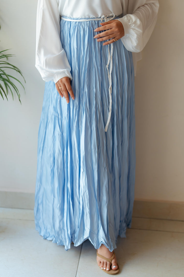 Crinckle Satin Skirt