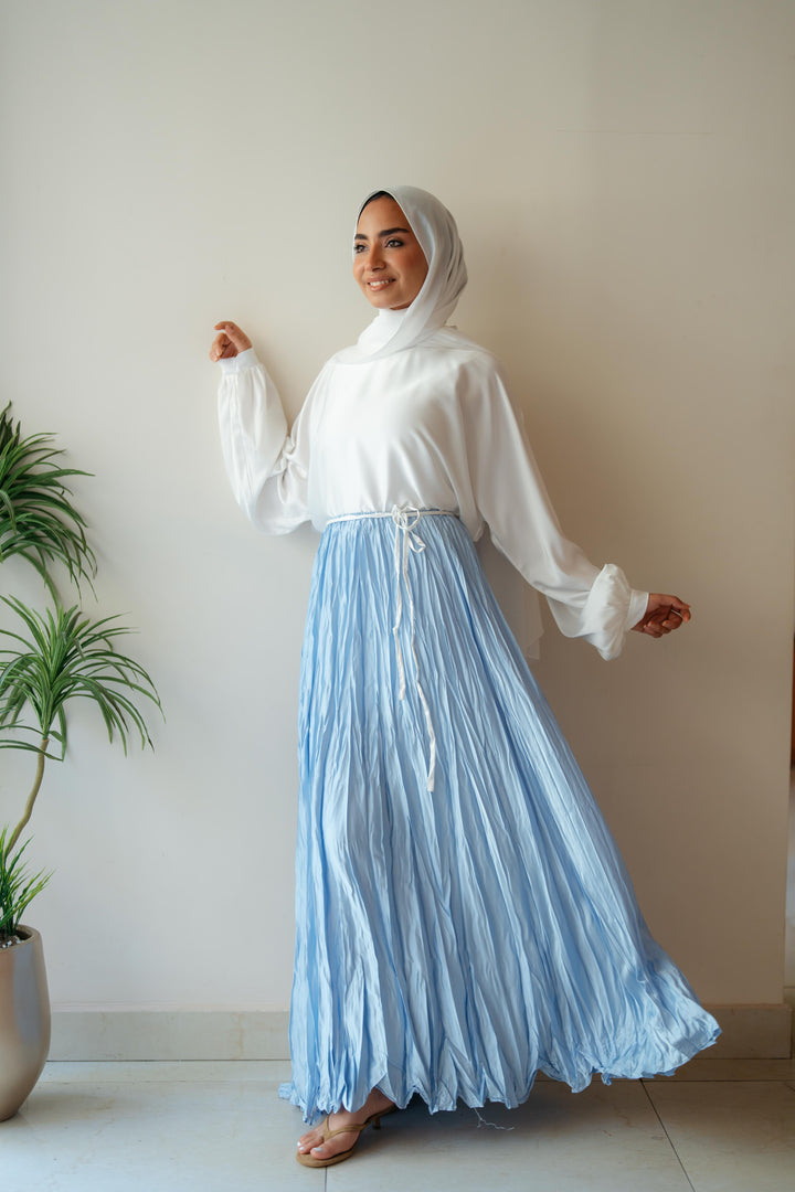 Crinckle Satin Skirt