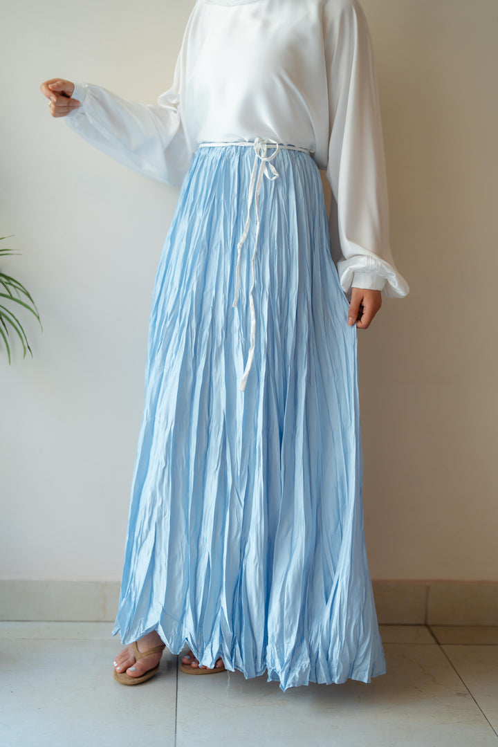 Crinckle Satin Skirt