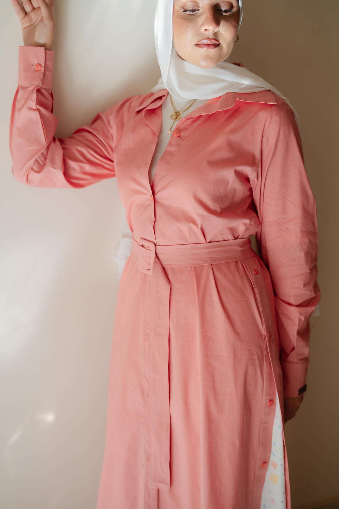 Double Side Buttons Dress