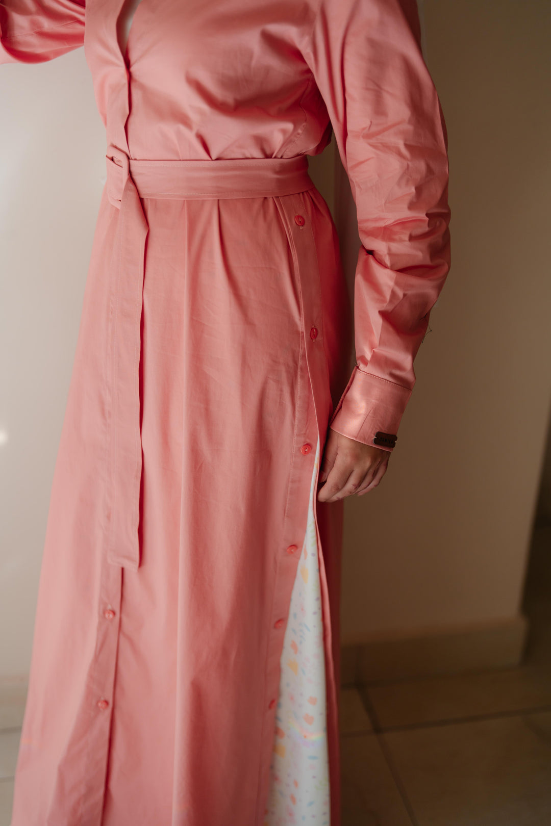 Double Side Buttons Dress