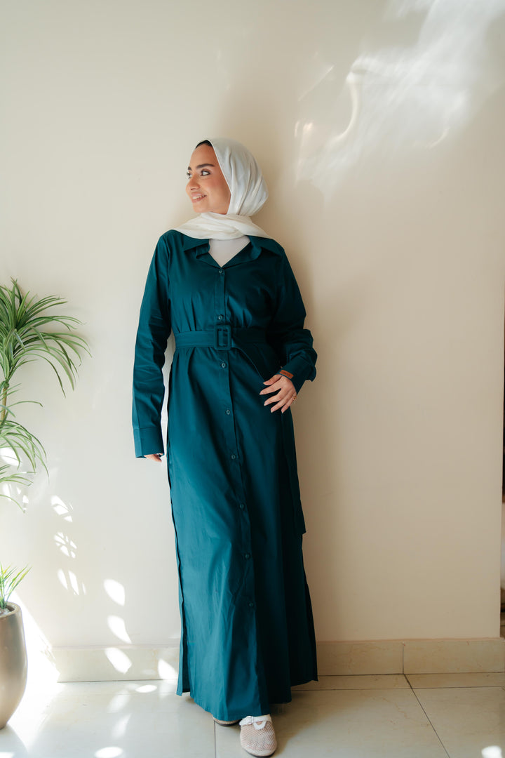 Double Side Buttons Dress