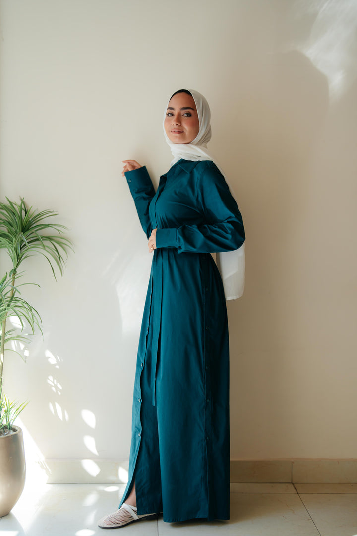 Double Side Buttons Dress