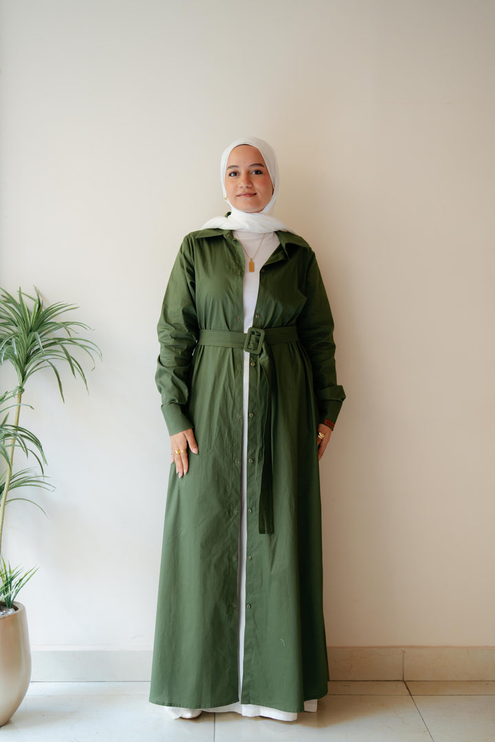 Double Side Buttons Dress
