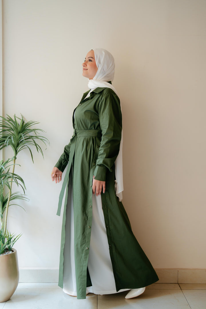 Double Side Buttons Dress
