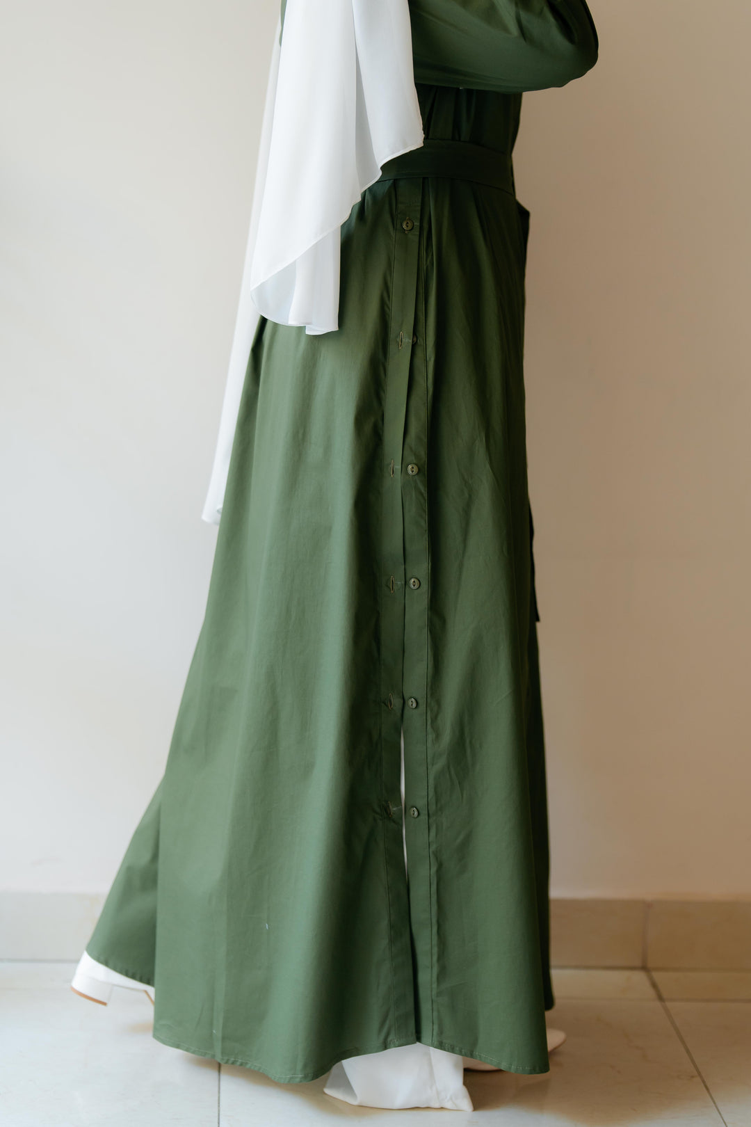 Double Side Buttons Dress