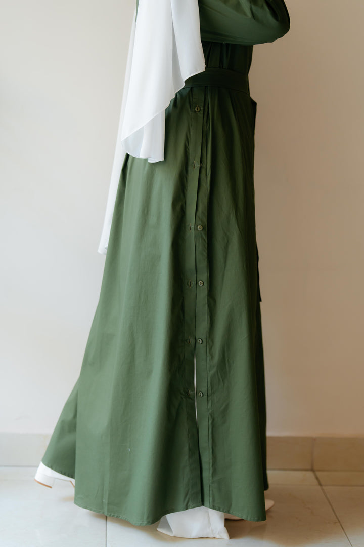 Double Side Buttons Dress