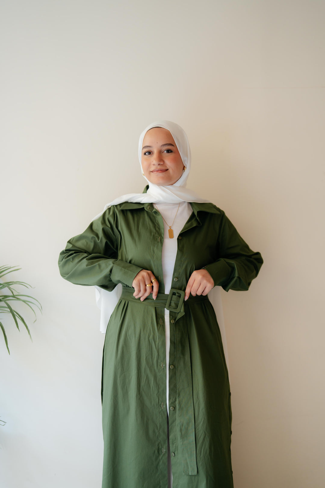 Double Side Buttons Dress