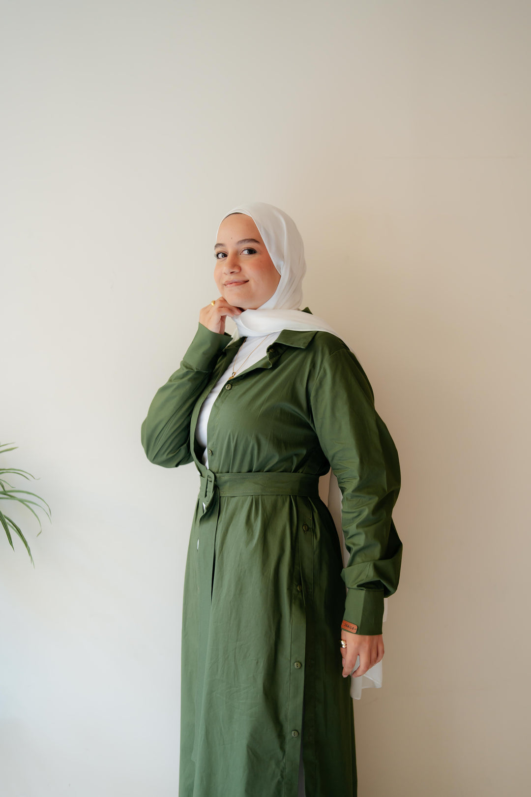Double Side Buttons Dress