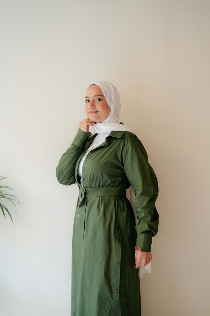 Double Side Buttons Dress