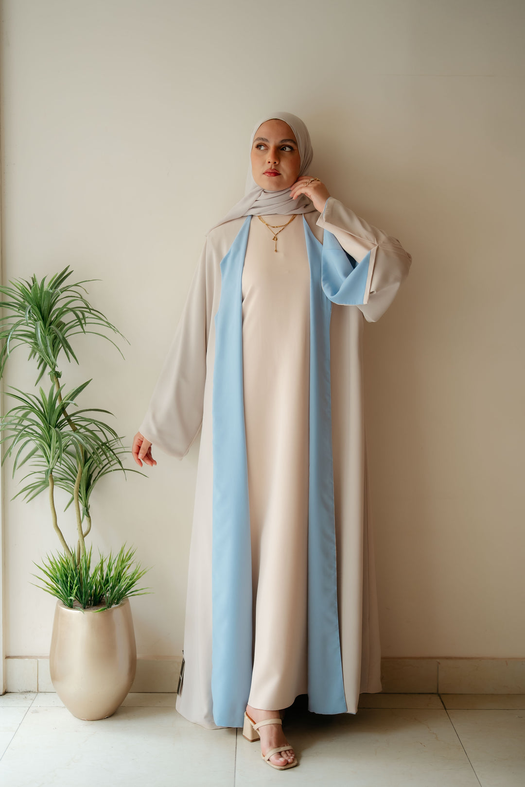 Double face abaya