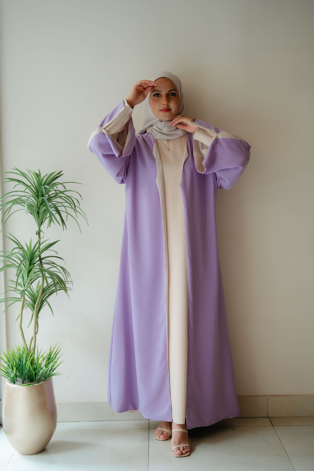 Double face abaya