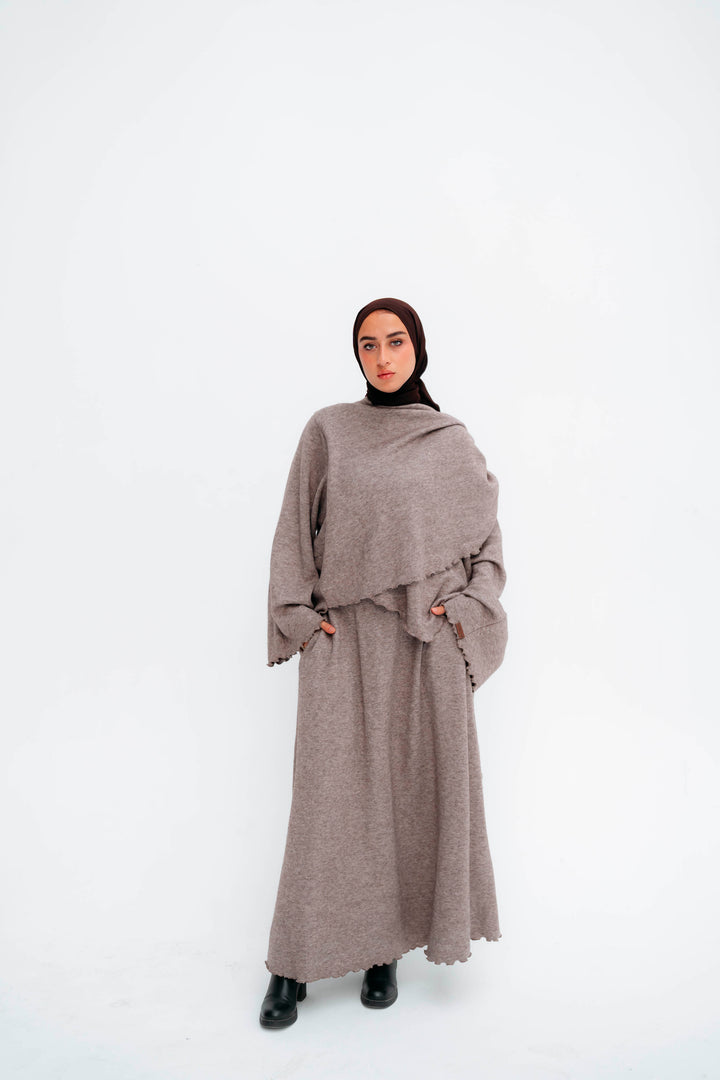 Cape Knitwear Set