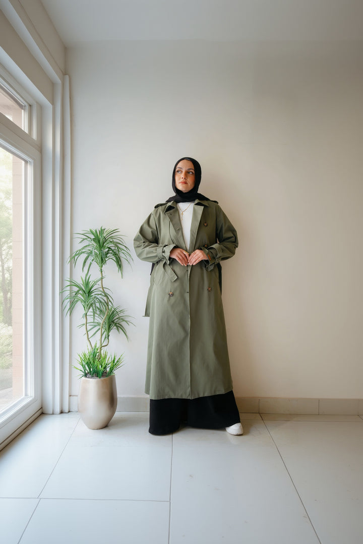 6 Buttons Trench Coat