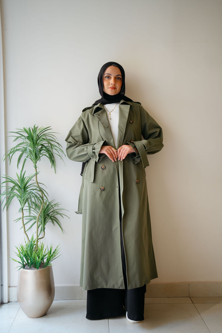 6 Buttons Trench Coat