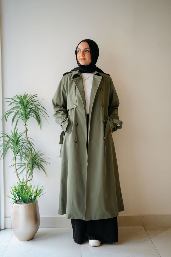 6 Buttons Trench Coat