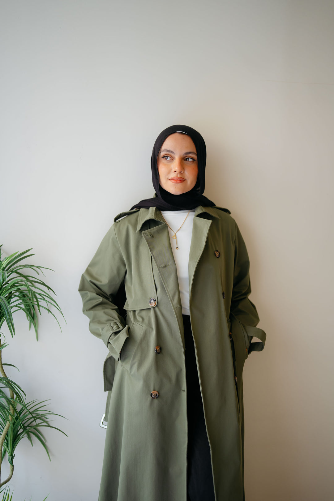 6 Buttons Trench Coat