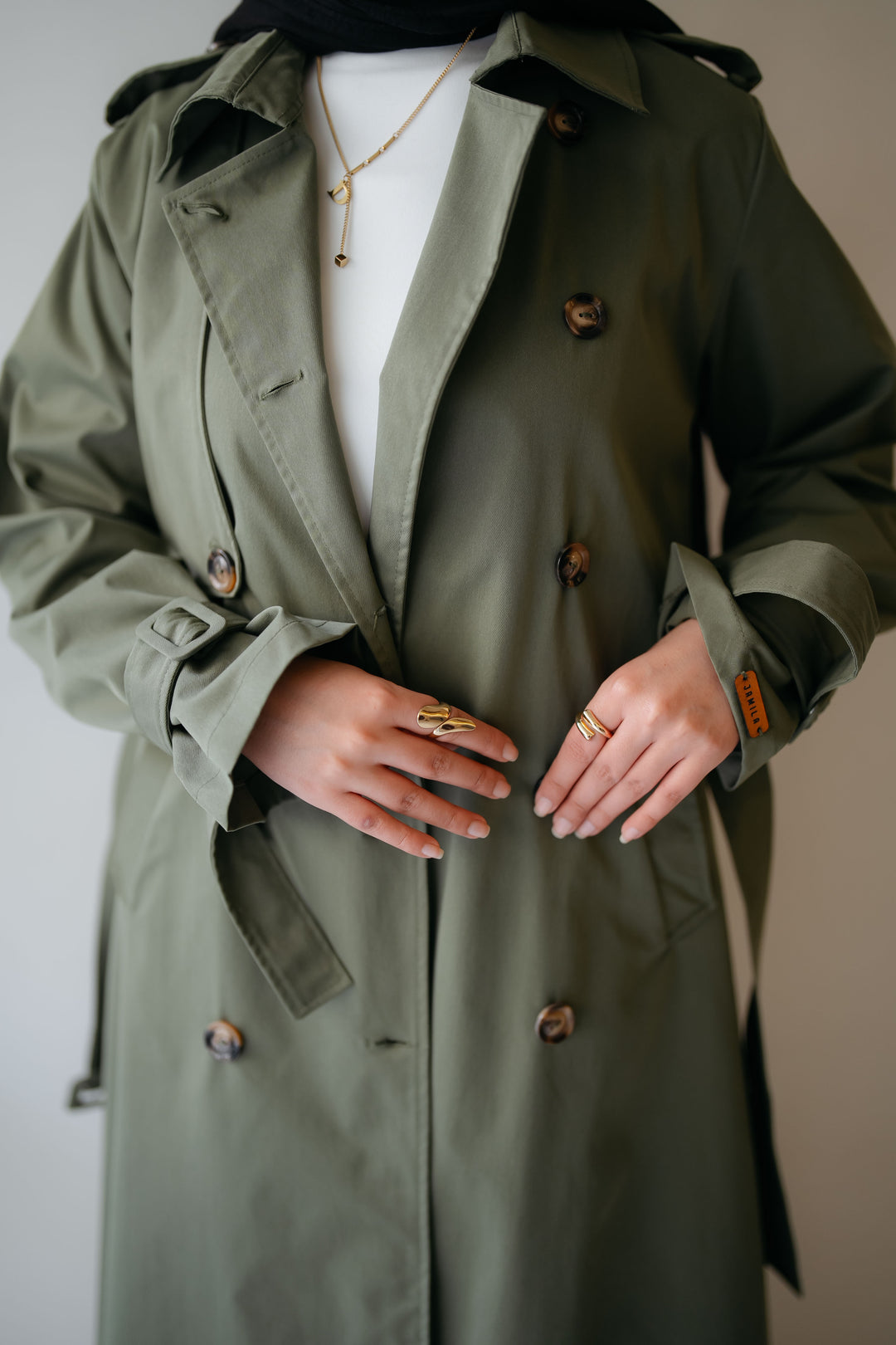 6 Buttons Trench Coat