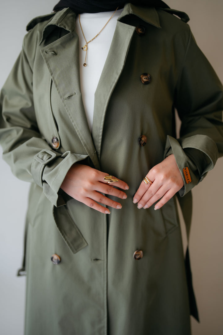 6 Buttons Trench Coat