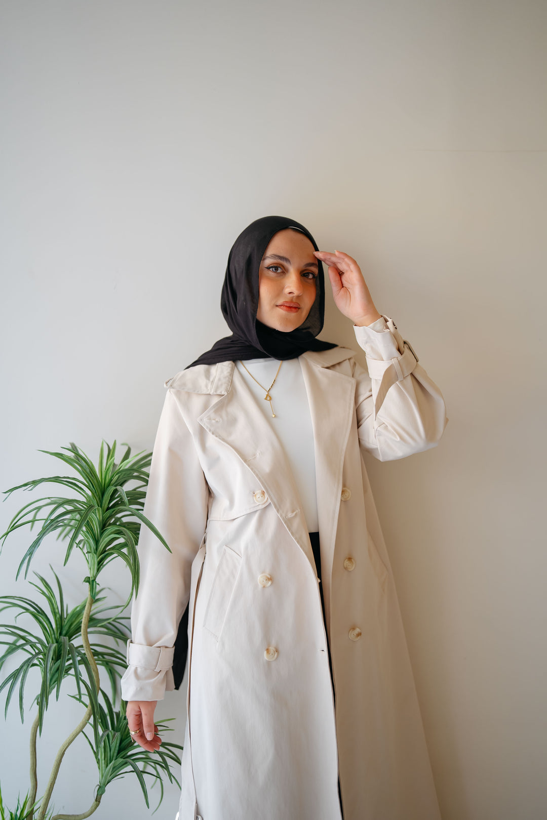 6 Buttons Trench Coat