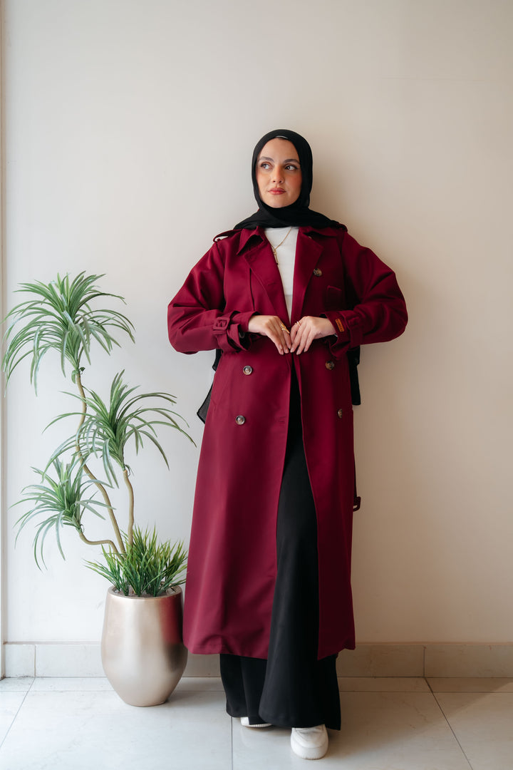 6 Buttons Trench Coat