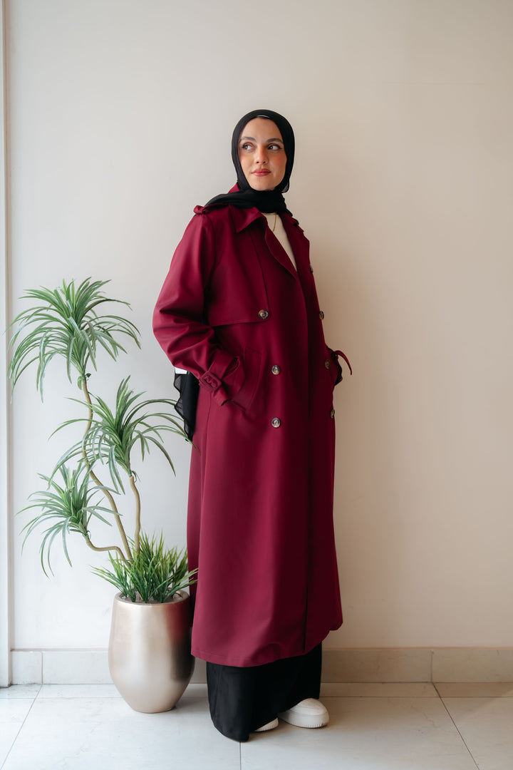 6 Buttons Trench Coat