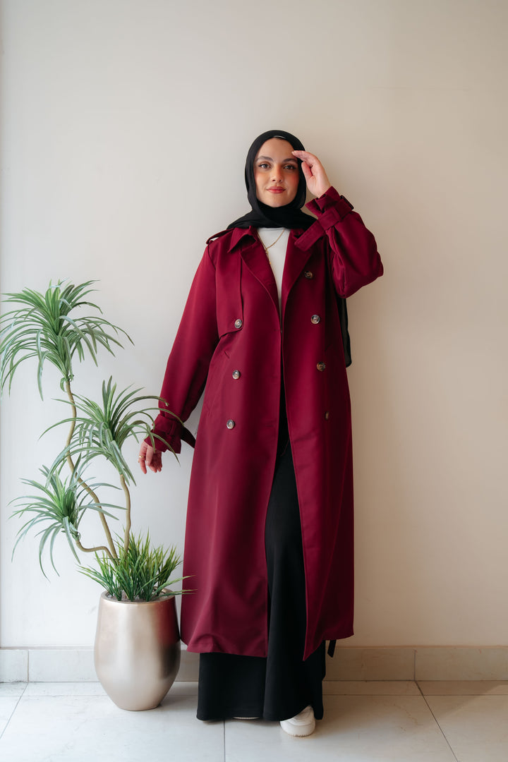 6 Buttons Trench Coat