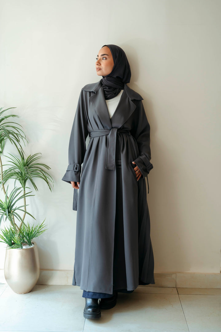 Pleated Trench Coat