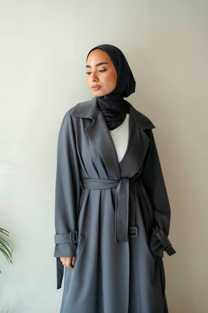 Pleated Trench Coat