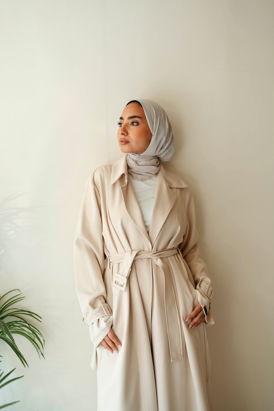 Pleated Trench Coat