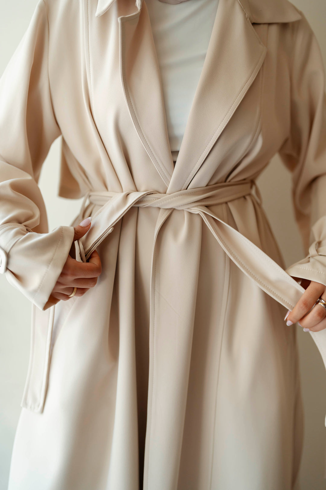 Pleated Trench Coat