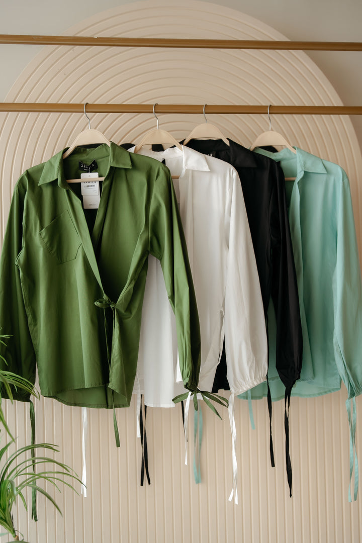 Cross Wrap Blouse