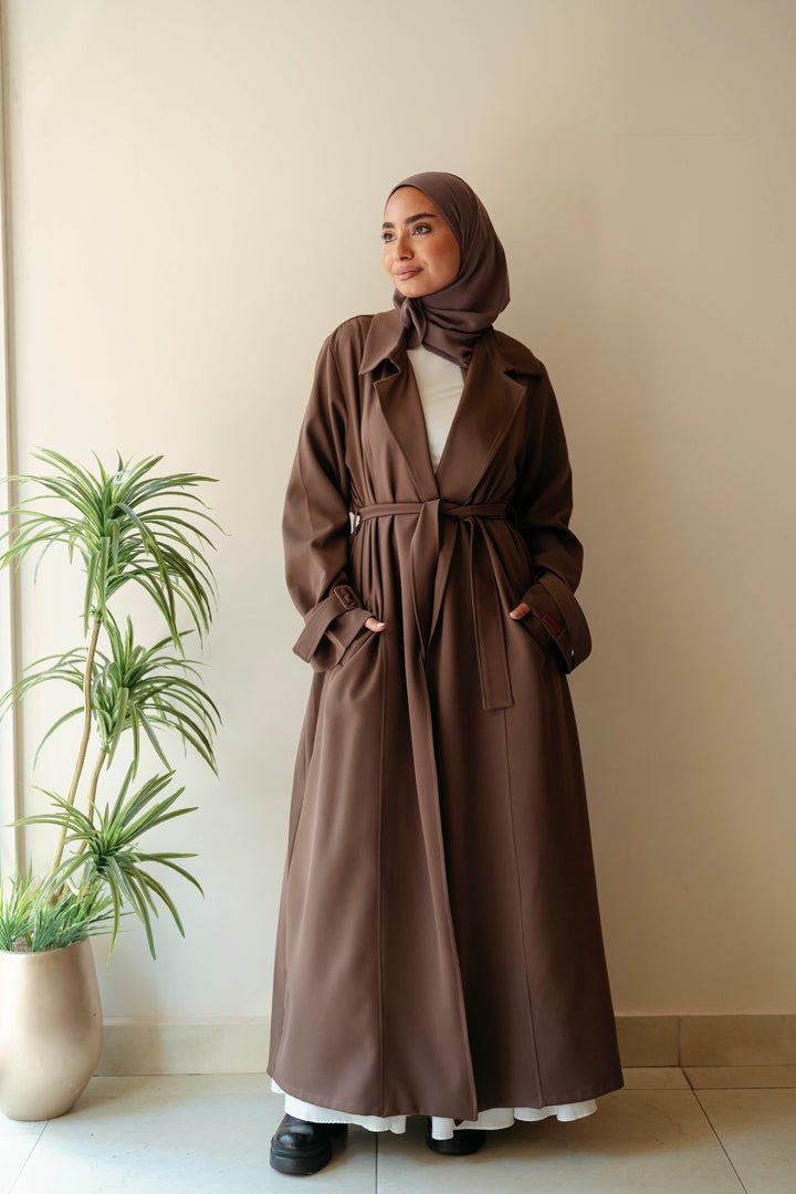 Pleated Trench Coat