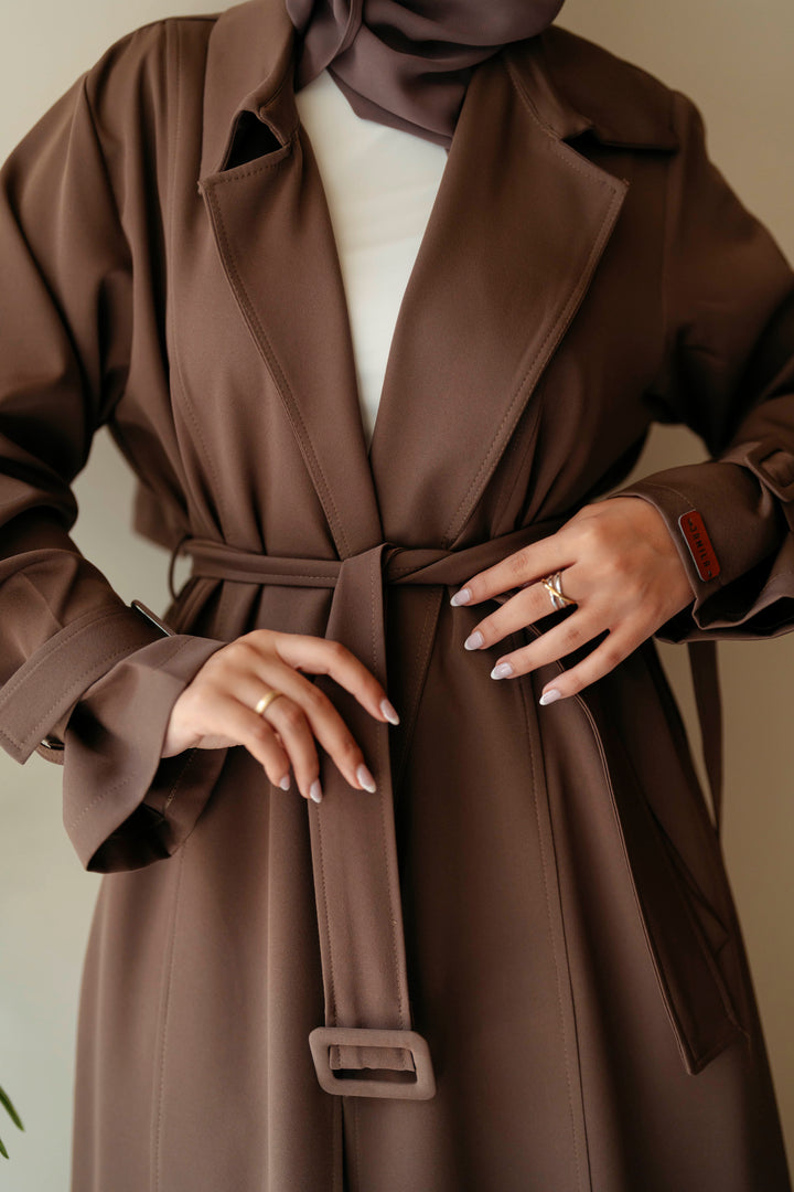 Pleated Trench Coat
