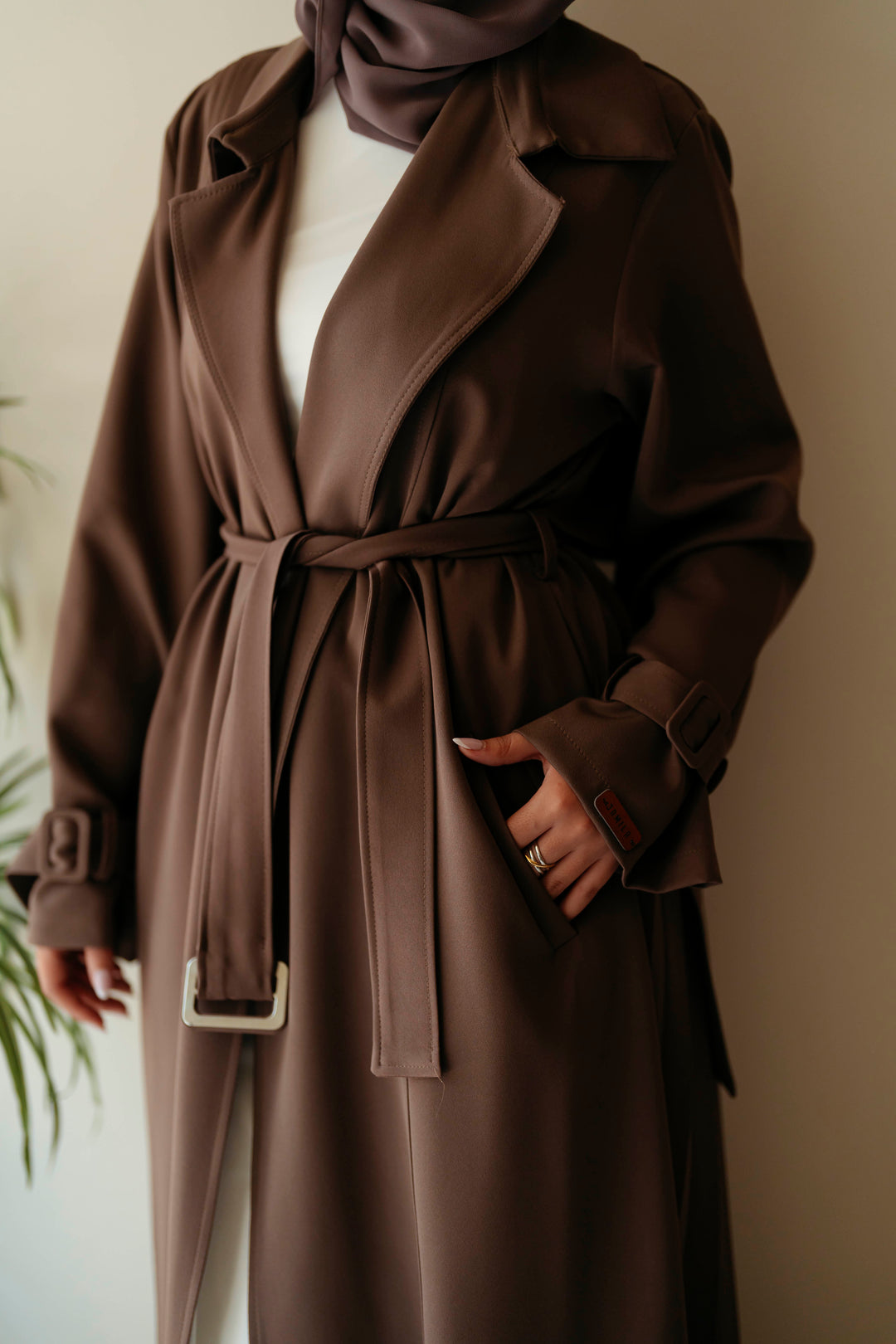Pleated Trench Coat