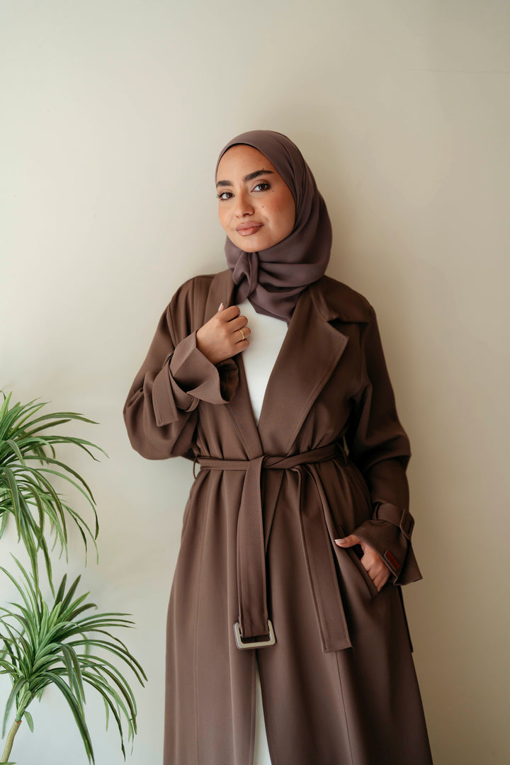 Pleated Trench Coat