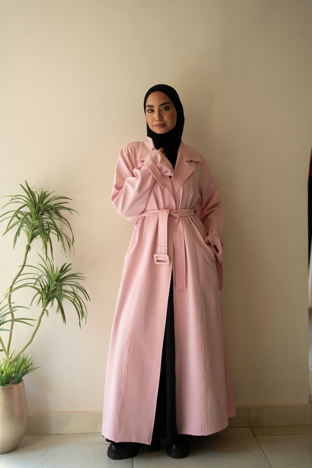 Pleated Trench Coat
