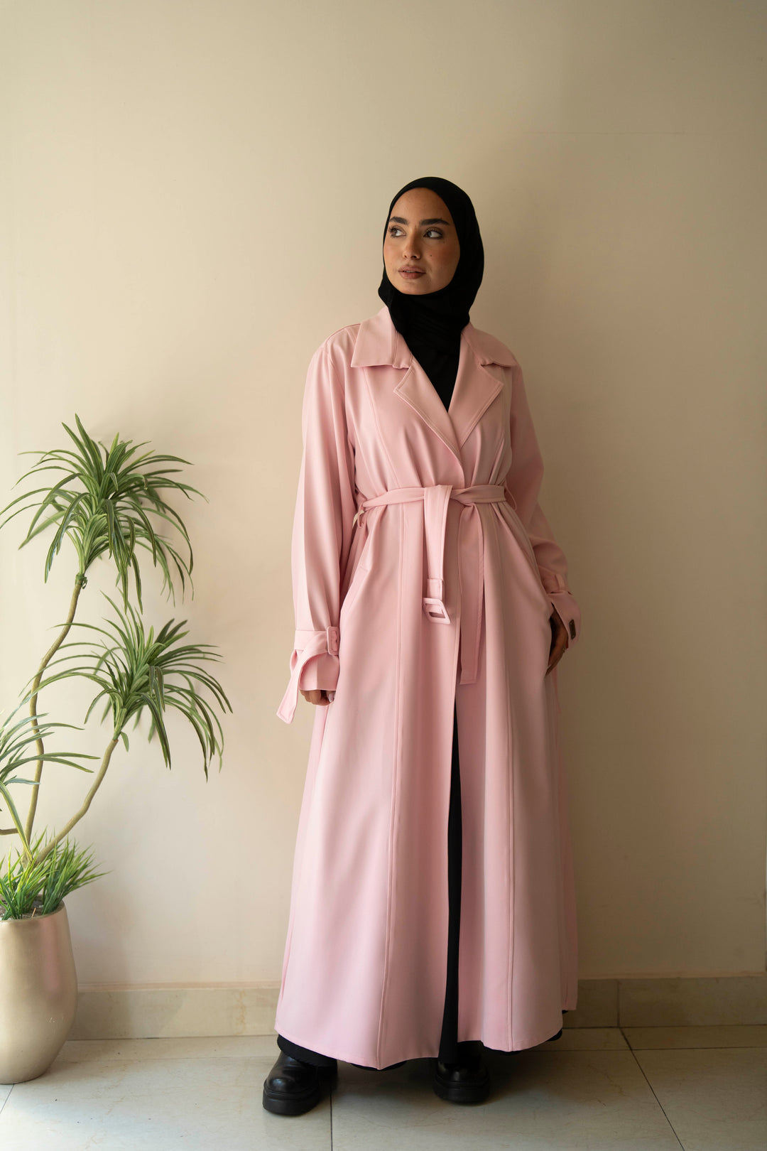 Pleated Trench Coat