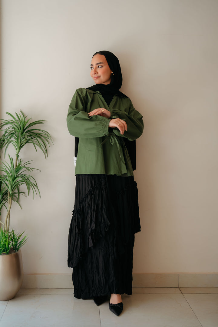Cross Wrap Blouse