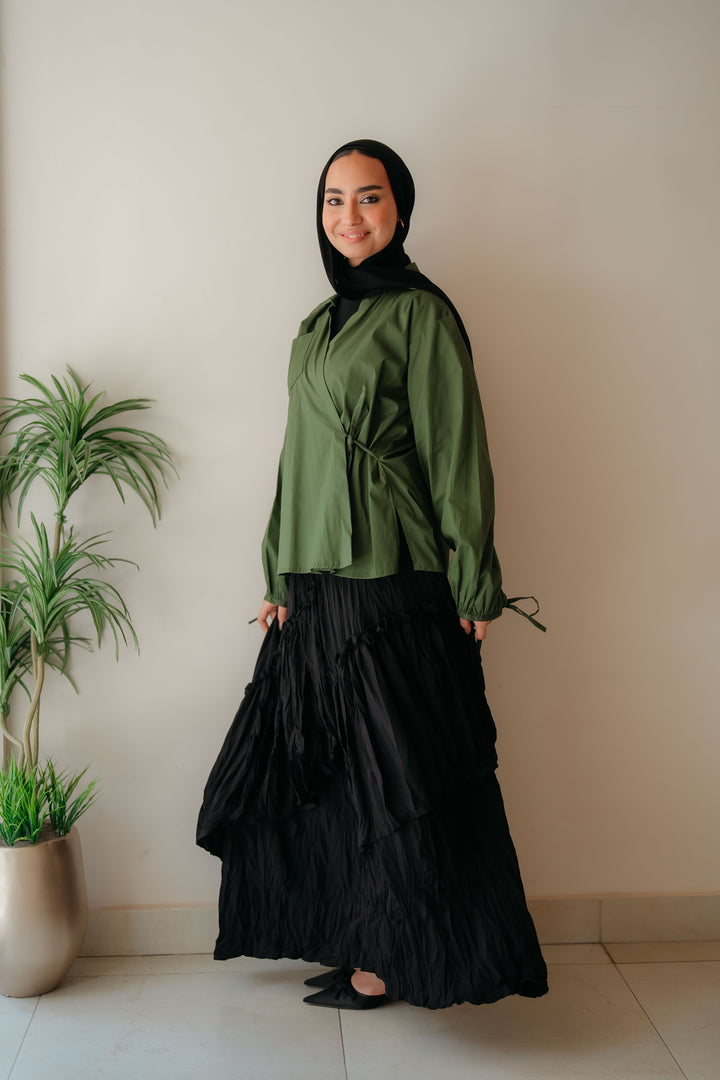 Cross Wrap Blouse