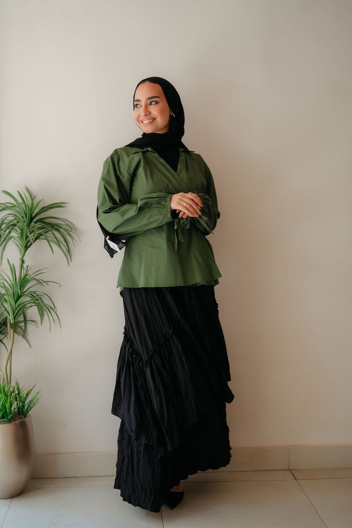 Cross Wrap Blouse