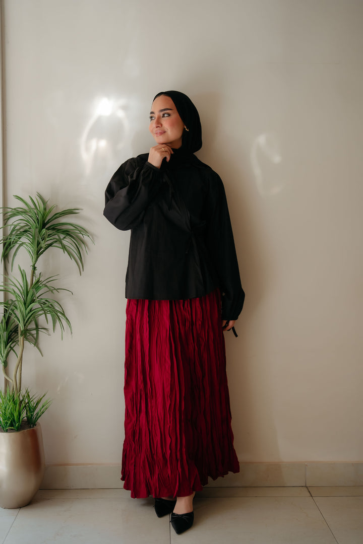 Cross Wrap Blouse