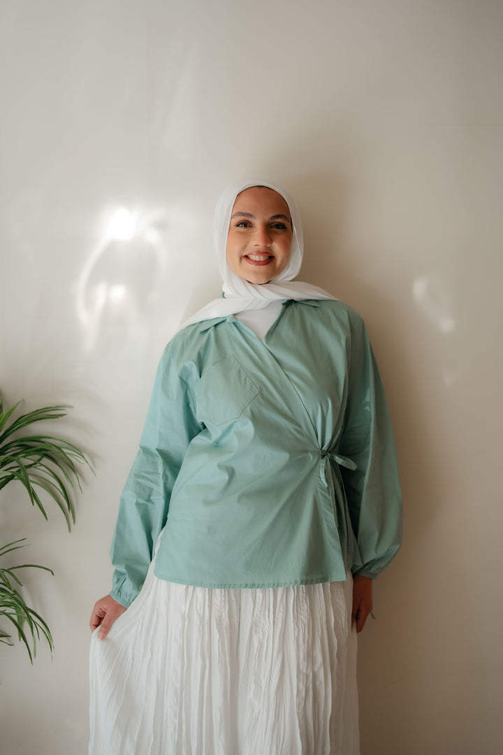 Cross Wrap Blouse