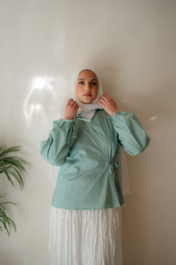 Cross Wrap Blouse