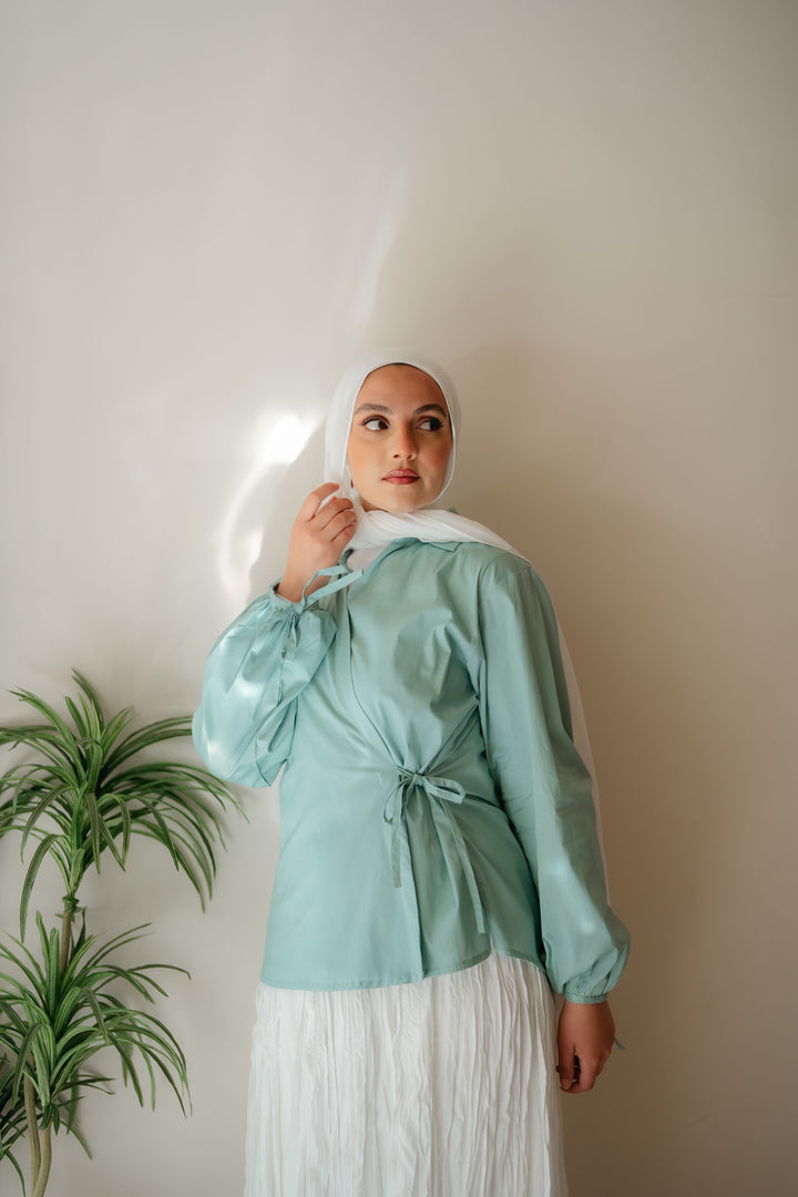 Cross Wrap Blouse