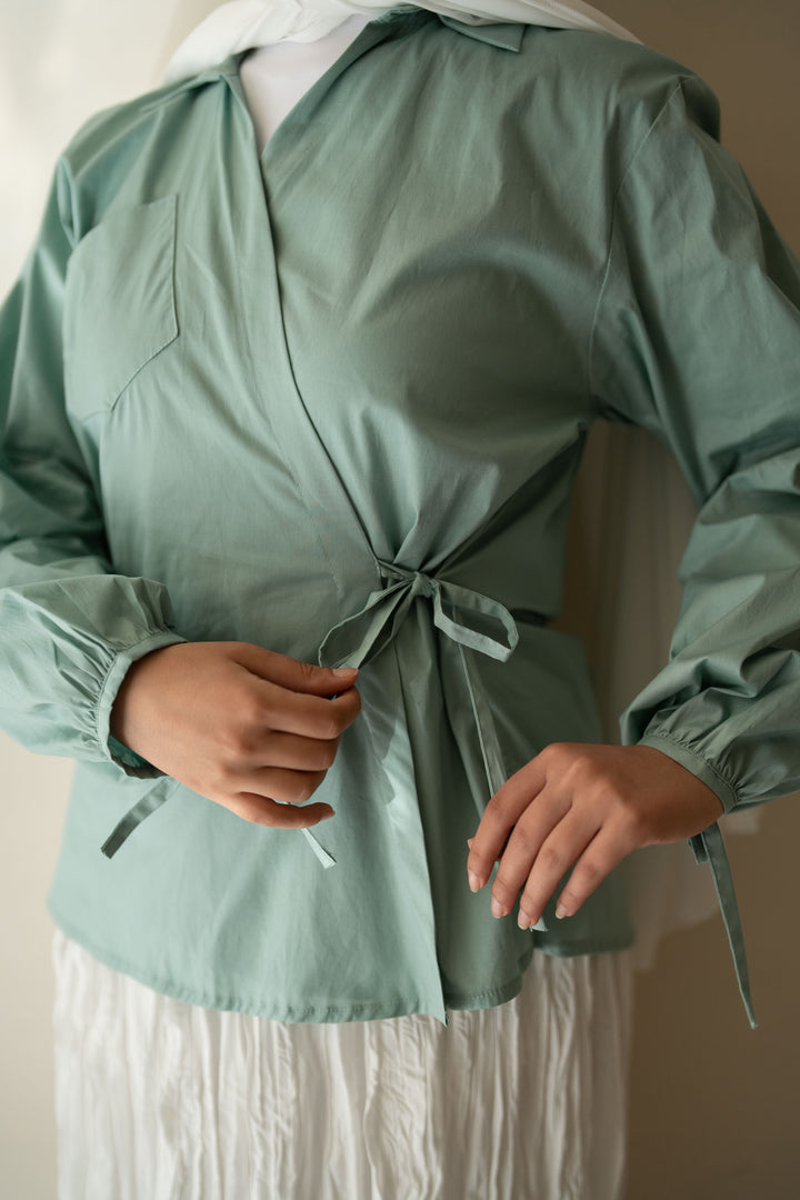 Cross Wrap Blouse