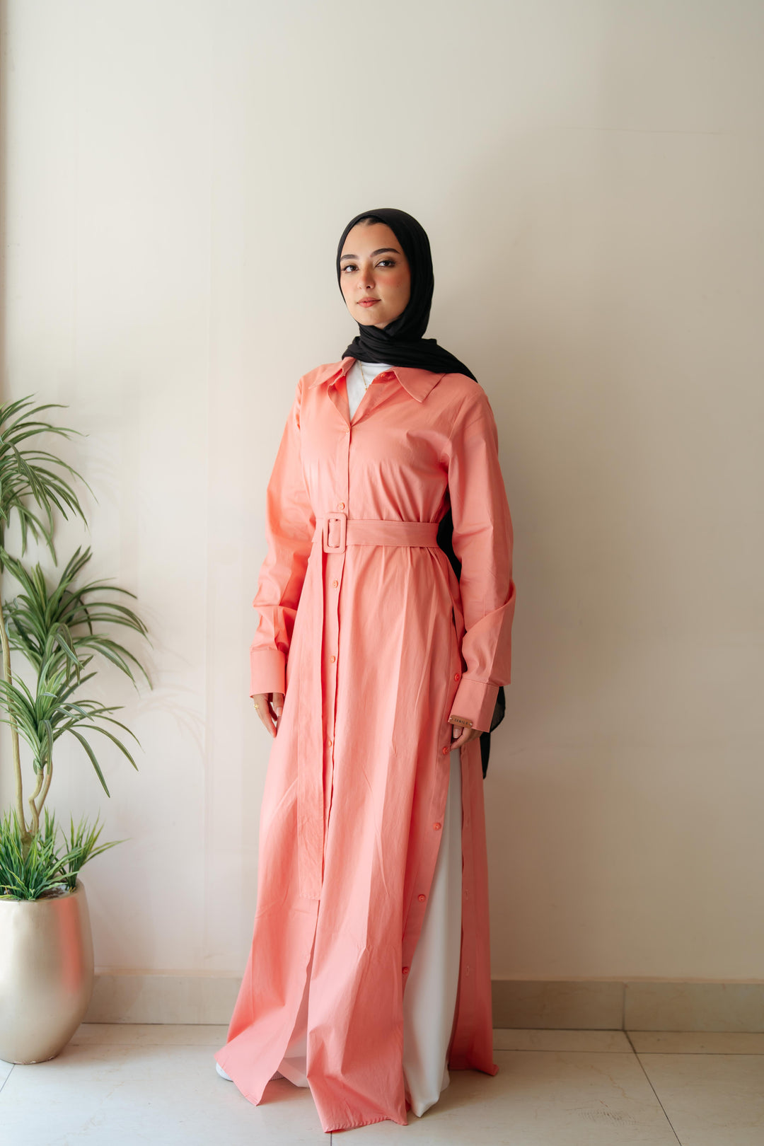 Double Side Buttons Dress